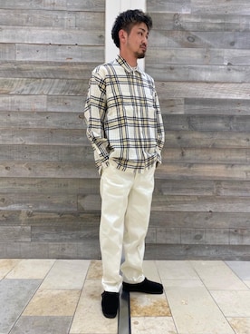 「RECOMMEND  ITEM STYLING」｜「アイテム（モカシン/デッキシューズ）」を使った、TEI YUTAさん（メンズ・176cm）の秋コーディネート