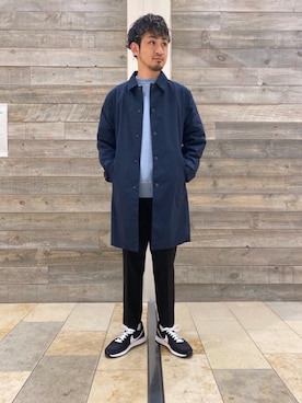 「RECOMMEND  ITEM STYLING」｜「アイテム（ステンカラーコート）」を使った、TEI YUTAさん（メンズ・176cm）の秋コーディネート