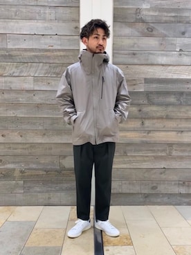 「RECOMMEND  ITEM STYLING」｜「アイテム（マウンテンパーカー）」を使った、TEI YUTAさん（メンズ・176cm）の春コーディネート