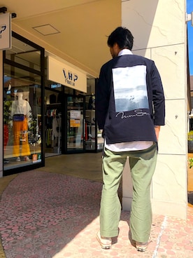 「MAREA ERRE（マレアエッレ）のアイテム」を使った、ツネマツさん（メンズ・187cm）の秋コーディネート