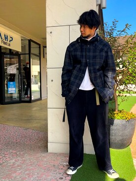 「LANVIN（ランバン）のアイテム（ジャケット/アウター）」を使った、ツネマツさん（メンズ・187cm）の冬コーディネート