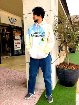 「KaneZ（ケインズ）のアイテム」を使った、ツネマツさん（メンズ・187cm）の冬コーディネート