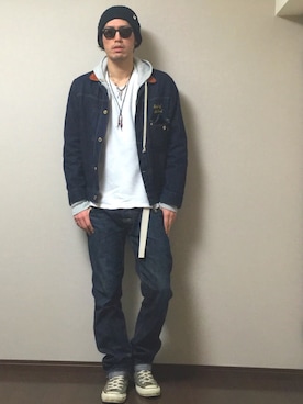 たけまるさん（メンズ・184cm）の冬コーディネート