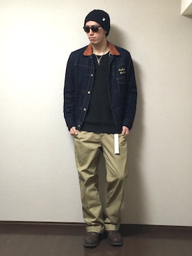 たけまるさん（メンズ・184cm）の冬コーディネート