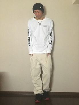 「challenger」｜「アイテム（アクセサリー）」を使った、たけまるさん（メンズ・184cm）の春コーディネート