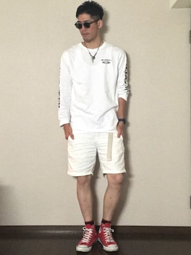 「challenger」｜「アイテム（アクセサリー）」を使った、たけまるさん（メンズ・184cm）の春コーディネート