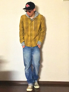 たけまるさん（メンズ・184cm）の春コーディネート