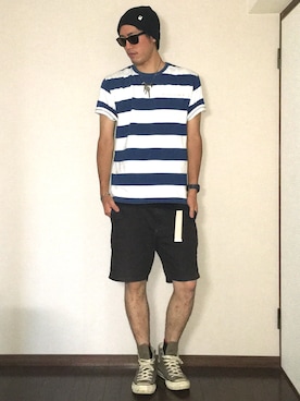 たけまるさん（メンズ・184cm）の夏コーディネート