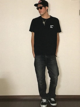 「challenger」｜「アイテム（アクセサリー）」を使った、たけまるさん（メンズ・184cm）の秋コーディネート