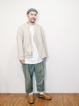 「TATAMIZE（タタミゼ）のアイテム」を使った、Shih The Othersさん（メンズ・173cm）の秋コーディネート