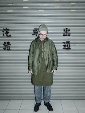 「TATAMIZE（タタミゼ）のアイテム」を使った、Shih The Othersさん（メンズ・173cm）の秋コーディネート