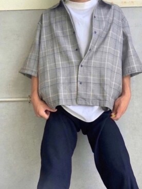 「neos（ネオス）のアイテム（ブルゾン）」を使った、まめさん（メンズ・170cm）の夏コーディネート