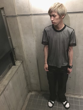 「mesh」｜MINX銀座二丁目店  橋口　建太さん（メンズ・173cm）の春コーディネート