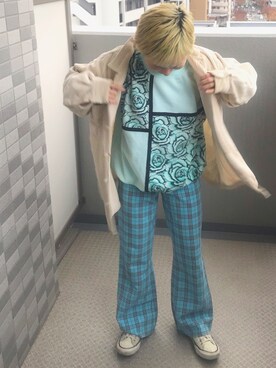 「COMME des GARCONS HOMME（コム デ ギャルソン・オム）のアイテム（ブルゾン）」を使った、こじちゃんさん（レディース・150cm）の冬コーディネート