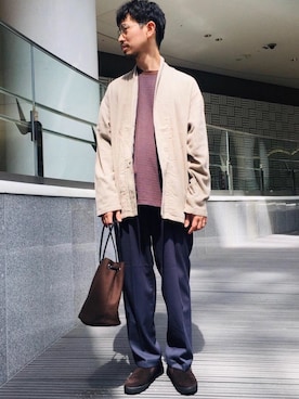 中田 直宏さん（メンズ・171cm）の秋コーディネート