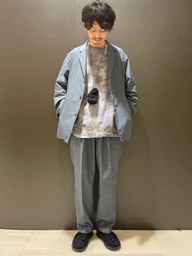 「アイテム（サンダル）」を使った、中田 直宏さん（メンズ・171cm）の夏コーディネート