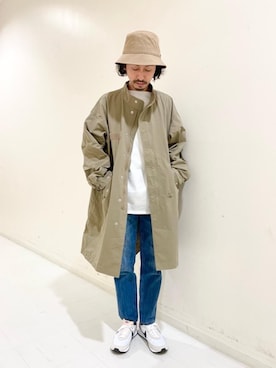 「green label relaxing（グリーンレーベルリラクシング）のアイテム（その他アウター）」を使った、中田 直宏さん（メンズ・171cm）の冬コーディネート