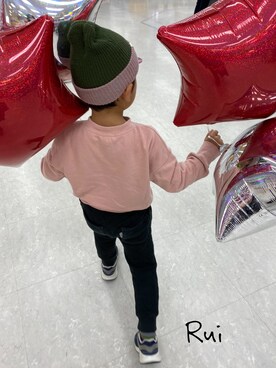 「Herschel Supply（ハーシェルサプライ）のアイテム」を使った、Ruiさん（キッズ・110cm）の冬コーディネート