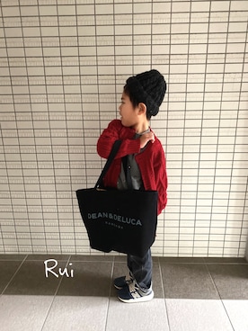 「DIESEL（ディーゼル）のアイテム」を使った、Ruiさん（キッズ・110cm）の冬コーディネート
