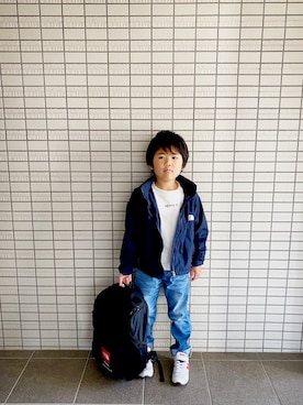 「こども ビームス（コドモビームス）のアイテム（ナイロンジャケット）」を使った、Ruiさん（キッズ・110cm）の春コーディネート