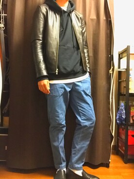 「NUMBER (N)INE（ナンバーナイン）のアイテム（ドレスシューズ）」を使った、ゆうとさん（メンズ・173cm）の春コーディネート