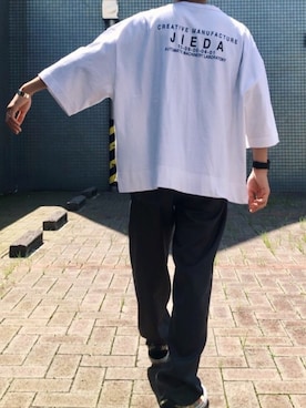 「アイテム（チノパンツ）」を使った、Namoriさん（メンズ・171cm・20代）の夏コーディネート