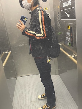 「Champion（チャンピオン）のアイテム（ニット/セーター）」を使った、SaToRuさん（メンズ・176cm）の秋コーディネート