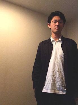 「ユニクロU」｜アーリーファッション【公式】さん（メンズ・188cm）の秋コーディネート