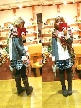 「ZOO（ズー）のアイテム」を使った、yasuyoさん（レディース・158cm）の冬コーディネート