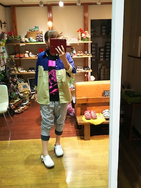 「にらめっこーで」｜「アイテム（その他）」を使った、yasuyoさん（レディース・158cm）の春コーディネート