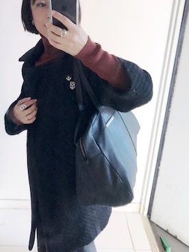 「天然皮革」｜yukino_yucchinoさん（レディース・151cm）の冬コーディネート