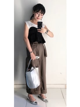 「天然皮革」｜yukino_yucchinoさん（レディース・151cm）の夏コーディネート