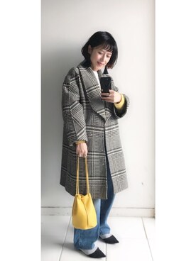 「DES PRES（デ・プレ）のアイテム（ジャケット/アウター）」を使った、yukino_yucchinoさん（レディース・151cm）の冬コーディネート