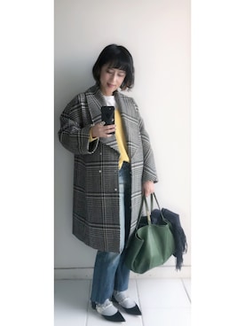 「DES PRES（デ・プレ）のアイテム（ジャケット/アウター）」を使った、yukino_yucchinoさん（レディース・151cm）の冬コーディネート