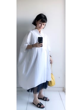 「KNOTT（ノット）のアイテム（ワンピース/ドレス）」を使った、yukino_yucchinoさん（レディース・151cm）の夏コーディネート