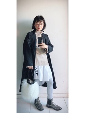 「KNOTT（ノット）のアイテム（ワンピース/ドレス）」を使った、yukino_yucchinoさん（レディース・151cm）の秋コーディネート