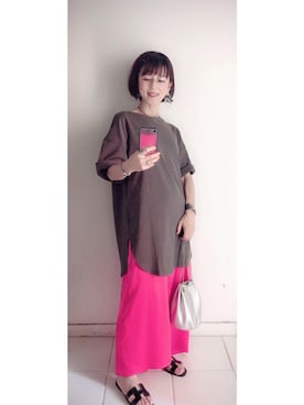 「HERMES（エルメス）のアイテム（シューズ）」を使った、yukino_yucchinoさん（レディース・151cm）の夏コーディネート
