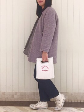 「archives（アルシーヴ）のアイテム（その他アウター）」を使った、るこ。さん（レディース・170cm）の冬コーディネート