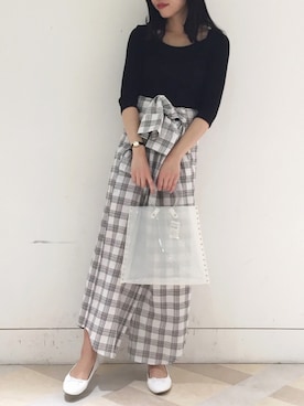 るこ。さん（レディース・170cm）の春コーディネート