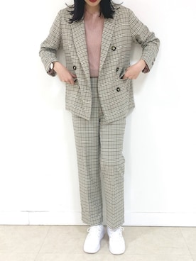 「archives（アルシーヴ）のアイテム（その他アウター）」を使った、るこ。さん（レディース・170cm）の冬コーディネート