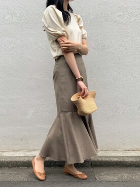 「Cheek（チーク）のアイテム（帽子）」を使った、るこ。さん（レディース・170cm）の春コーディネート