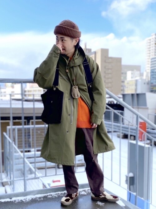 ごん（RAGEBLUE札幌ステラプレイス店）｜RAGEBLUEのモッズコートを使ったコーディネート - WEAR