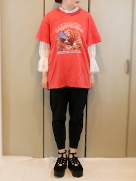 「BellyButton（ベリーボタン）のアイテム」を使った、あやかさん（レディース・165cm）の夏コーディネート