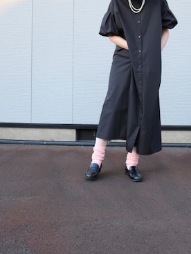 シャツワンピースを使った パールネックレス の人気ファッションコーディネート Wear