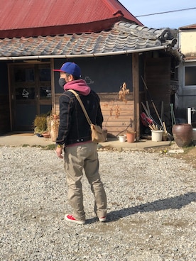 「eb's（エビス）のアイテム」を使った、とっちゃんさん（メンズ・166cm）の冬コーディネート