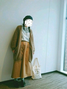 「wearhalloween2017」｜「アイテム（ハンチング/ベレー帽）」を使った、ぽん。さん（レディース・164cm）の秋コーディネート