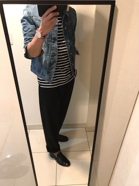 「PRADA（プラダ）のアイテム（その他シューズ）」を使った、あーくんさん（メンズ・180cm）の春コーディネート