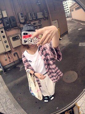 「YSTRDY's TMRRW（イエスタデイズトゥモロー）のアイテム（ジャケット/アウター）」を使った、zuuusiiiさん（レディース・165cm・30代）の夏コーディネート