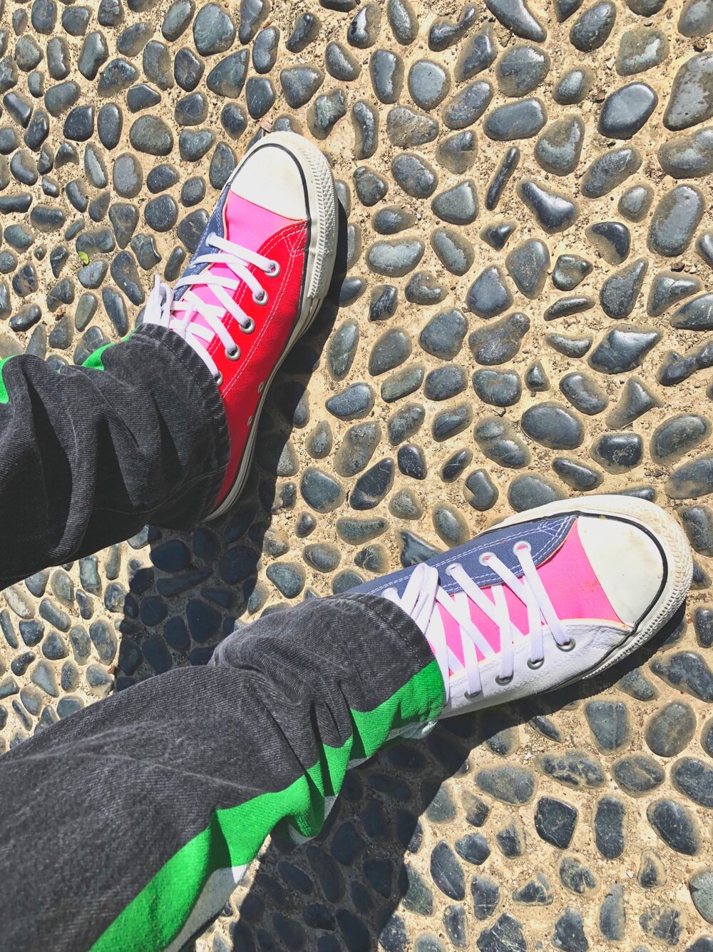 「ラブアンドピース2018」｜「FACETASMのFACETASM×CONVERSE ALL STAR 100 HI/FC（スニーカー、その他）」を使った、 たっくんさん（メンズ・175cm）の秋コーディネートの1枚目の写真