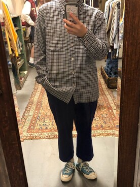 「POLO GOLF（ポロ ゴルフ）のアイテム」を使った、歩夢さん（レディース・156cm）の秋コーディネート
